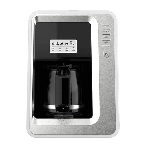 Fully Automatic Bean To Cup Coffee Maker With Built In Grinder Removable Reservoir And Smart Thermal Insulation top view with control panel.