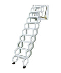 Heavy Duty Automatic Electric Attic Stairs With Telescopic Loft Ladder Design And Hella Sturdy Retractable Steps featuring non-slip treads.