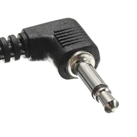 Close-up view of 3.5mm plug for HD Voice 3.5mm Car Microphone Replacement For Kenwood Boss JVC Sony Jensen Alpine Head Units.