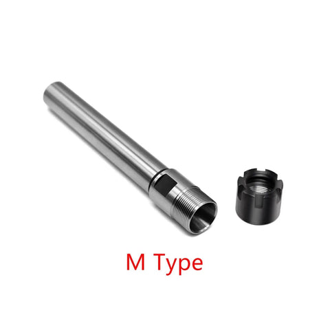 Tough As Nails Collet Straight Shank Milling Extension Rod For Cnc Lathes Drill Presses And Milling Machines, M Type, stainless steel, precision machining