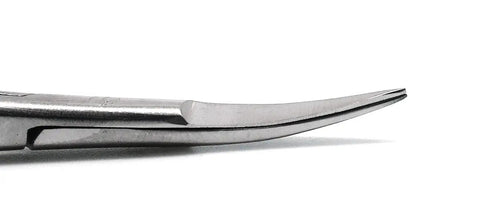 Two Pack Micro Straight And Curved Surgical Scissors Four Point Five Inch Ultra Sharp Precision Microsurgical Tools Dual Pack Premium Quality Medical Instruments For Delicate Procedures curved stainless steel microsurgical scissors tip