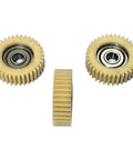 Sick Hella Tough Nylon Spur Gear Pack Of Three 1 Module With 36 Teeth 38mm Outer Diameter And 8mm Bore Integrated Bearing showing gears.