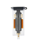 Quick Action Cleaning Brush For Rifles Heavy Duty Field Ready Gunsmithing Care Tool showing bristles and clear storage case.