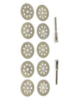 Go To Mini Diamond Cutting Discs For Rotary Tools Ultra Thin Diamond Blades For Gemstone Glass Tile Metal Cutting Includes Mandrels