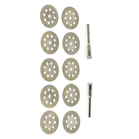 Go To Mini Diamond Cutting Discs For Rotary Tools Ultra Thin Diamond Blades For Gemstone Glass Tile Metal Cutting Includes Mandrels