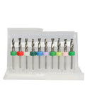 Carbide PCB Drill Bit Set For PCB Circuit Boards And Plastic Drilling 10 Mini Drill Bits Ranging 3.1 To 6.0mm With 1/8 Inch Shank
