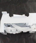 5989JA1002D Refrigerator Ice Maker Assembly replacement part, white, view from side, fits LSC23924SB/ST/SW models, OEM part