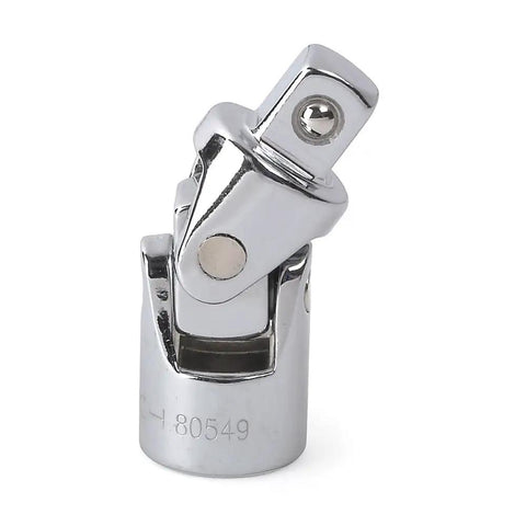 Close-up of a universal joint from the 57 Piece Three Eighth Inch Drive Mechanics Tool Set With Standard And Deep Sockets SAE And Metric