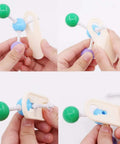 Hands assembling Chemistry Molecular Model Kit 200 Pcs 83 Atoms 116 Links Ball and Stick Set for Organic and Inorganic Chemistry Students.