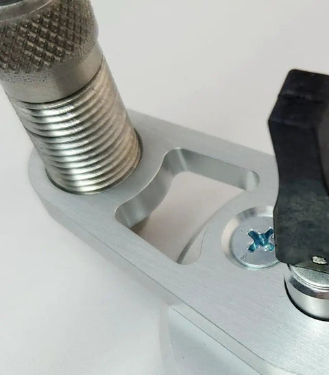 Close-up of metal tool in Windshield Repair Kit For DIY And Pros All In One Auto Glass Chip Repair Tools Stone Chip Fix Training Video And Manual Download Professional Grade Glass Repair System For Startups And Small Shops.