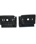 Heavy Duty Front Fender Bracket Support Holders Pair Left And Right Bolt In Replacement For Tesla Model 3 2017 To 2021, black stamped steel supports.