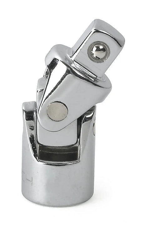 Universal joint from Three Eighth Inch Drive 12 Point Mechanics Tool Set, 30 Pc, Standard And Deep SAE Sockets, Chrome Finish