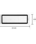 Rectangular filter from Replacement Filters Kit For Vacuum Models S6 Pure S6 S4 Max S6 MaxV, dimensions 6.5 x 2.05 inches