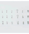 Fresh Assortment Of 360 Pcs Cold Naked Non Insulated Ring Fork O Y And U Type Terminals Kit With Crimped Cable Spade Connectors For Serious Electric Work, mixed silver terminals