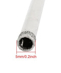 Close-up of Diamond Coated Hole Saw Drill Bit Set 5mm For Glass Tile Ceramic Marble Porcelain Rocks Boss Grade Core Cutter.