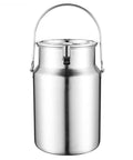 Beefy 304 Stainless Steel Water And Milk Can Jug With Sealed Lid Built To Last No Leak Design Odorless Rust Proof Easy Clean Five Point Three Quarts