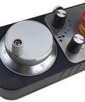 Universal MPG Hand Wheel Pendant For CNC Router With Emergency Stop Ready 4 Axis 6 Axis Compatible shown in closeup view.