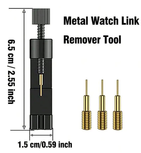 All In One Watch Link Removal Kit With Two Link Pliers Pin Remover Replacement Pins And Extractors For Easy Band Sizing And Bracelet