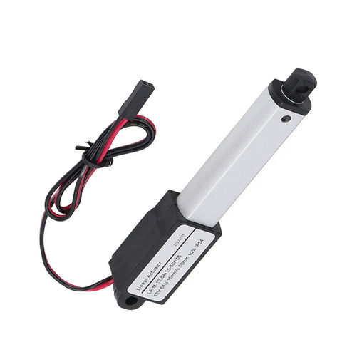 Top Shelf Heavy Duty L Shaped Electric Actuator With 50mm Stroke and Built In Limit Switch for motorized beds and smart home projects.
