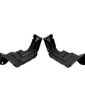 Heavy Duty 2 Spindle Pulley Guard Cover For 42 And 46 Inch Deck Mowers, metal shield, angled view, black finish