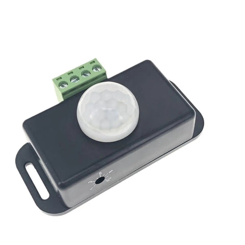 DC 12V 24V 8A PIR Motion Sensor Switch Module for LED Strip Lights and Lamps Plug And Play No Fuss Auto On Off Easy Install Durable Compact Sensor Board With Stable Performance For Home Office Cabinet And Accent Lighting, black compact sensor module