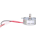 Heavy Duty 24 Volt DC Motor For Fans Heaters And Stands With Super Smooth 20Rpm Speed And Reversible Cw Ccw Rotation To Fix Your Appliances Fast with red and black wires.