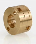 Solid Oldham Coupling Upgrade For 3D Printers Fits Ender3 CR10 Z Axis Smooth Vibration Reduction With T8 8mm Nut For Voron And VzBot Mods, brass coupling