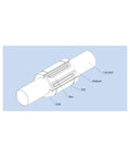 LME50UU 50mm Linear Bearing Pair Built For Smooth CNC Router And 3D Printer Motion Rock Solid Open Guideway Ready 75mm Outer Diameter 100mm Length Durable 2pcs Kit For Stable Precision Travel, cutaway view on LM shaft