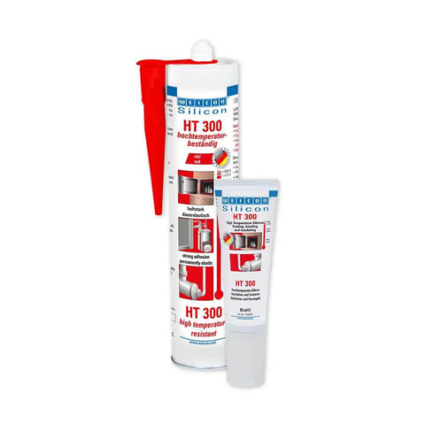 Heavy Duty High Temp Silicone Sealant For Sealing Bonding And Insulating Withstand Up To 572 Fahrenheit Red For Oven Chimney Adhesive In Home And Industrial Use Two Point Eight Ounce, 85 ml tube with red nozzle visible