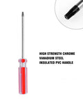 Top Shelf T20 Security Torx Screwdriver Featuring An Insanely Strong Magnetic Tip And Heat Treated S2 Steel Shaft With Vibrant Red Coating