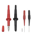 All In One 10Pcs Test Leads Kit With Double Insulated Leads, 1000V CAT III, Needle Probes and DMM Probe Pens in red and black