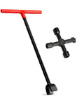 16 Inch Water Meter Key With Heavy Duty Steel T Handle Four Way Universal Cross Key For Multi Function Access next to cross key