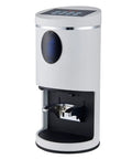 Automatic Electric Coffee Tamper With Adjustable 10 To 30Kg Pressure And Height Control Aluminum Base Fits 58 Mm Portafilter side view