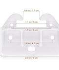 Slick White Plastic Drawer Track Guide Kit Packing 10 Pieces With Badass Durability And Hella Smooth Gliding Motion top view dimensions