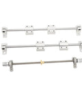 Dope Linear Motion Guide Kit With Slide Block Bearings For 3D Printer CNC Router And DIY Engraving, Built Tough From High Carbon Steel And Aluminum, Smooth Low Noise Glide For Precise Automation Equipment 8-300, with rods, blocks, and couplings