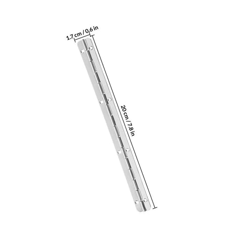 Heavy Duty Continuous Piano Hinges Set Iron Construction 3 Pieces Smooth Quiet Operation For Cabinets Wooden Boxes And Woodworking Projects Durable Reliable Ideal For Shed Doors
