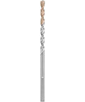 DEWALT DW5224 carbide hammer drill bit, 1/4-inch by 4-inch, silver color, front view with twisted flutes