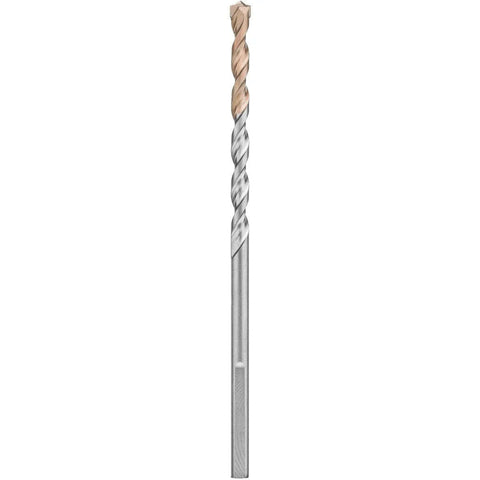 DEWALT DW5224 carbide hammer drill bit, 1/4-inch by 4-inch, silver color, front view with twisted flutes