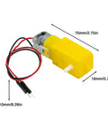 Six Pack Of 3V-6V DC Gear Motors With Dual Shaft Geared Magnetic Gearbox And 1 To 48 Reduction, Pre Soldered Wires, Dope For Arduino Smart Cars, DIY Robots, Chassis Models, And Vibration Projects.