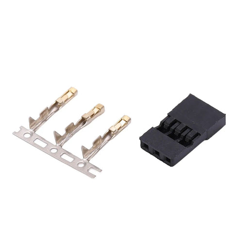 JR Connector Kit 11.010 100 Pieces Gold Plated Pins For Electronic Equipment And Model Aircraft DIY Pro Grade Brass And ABS