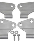 Jeep JK Body Hinge Set 4 Piece For 2 Door Fits 2007 Up Sand Blasted Ready To Paint Finish Durable Replacement Hinges in 4-piece set with bolts