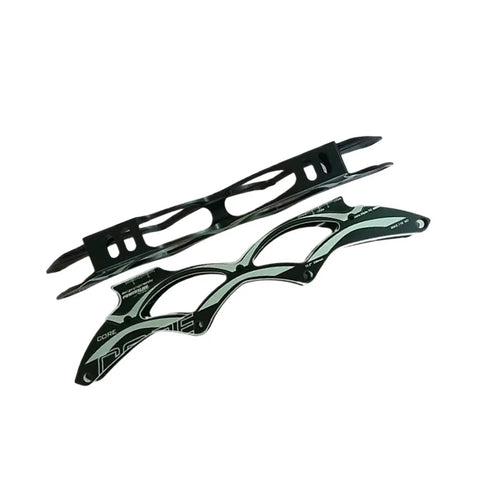 Inline Skate Frame Replacement Two Piece Alloy Frames For 4x110 Wheels Parts Maintenance And Upgrade Shred Ready Durable Aluminum Alloy