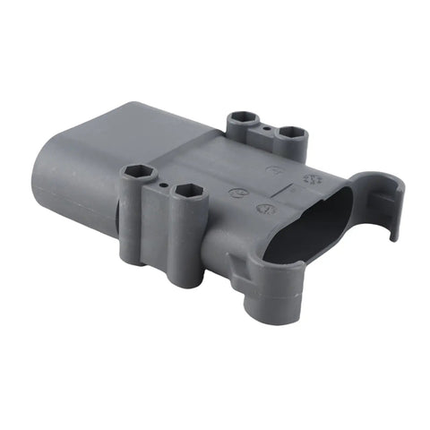 Workhorse Male Forklift Connector For Ev Charging Setup Rated Heavy Duty Beast Mode With 320A And Dc 150V Spec in slate gray.