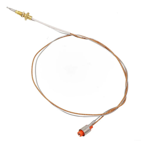 Heavy Duty Gas Stove Thermocouple With Copper Sensor Head And Fast Screw Base For Rock Solid Temperature Control On Built In Burners And Heaters Ready To Work Like A Champ, showing 35cm copper thermocouple cord.