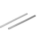 Three uxcell compression springs, 304 stainless steel, 2 mm OD, 0.3 mm wire, 40 mm free length, silver.