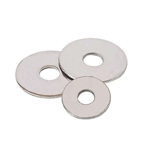 Flat Washer Kit For M10 And M12 Bolts With Precision Spacers And Shims In Stainless Steel Ultra Thin To Thick Washers For Fine Adjustments And Solid Load Distribution Great For Custom Fit And Quick Mechanical Tweaks. stainless steel flat washers, M10 M12 sizes, stacked