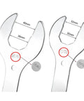Four In One Bike Headset Wrench For Front Forks 30 32 36 40 Mm CrMo Steel shown in labeled sizes and details.