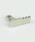 Heavy Duty Door Hinge Set With Silent Hydraulic Buffer part close-up, showing steel component with notched design for soft close function