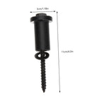 Close-up of secure mounting bolt for 4 Sets Bifold Door Hardware Kit With Tracks, Spacers, And Wall Connectors For Sliding Barn Doors