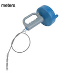 Heavy Duty Drain Cleaner Spring Coil Strip Multi Length Plumbing Snaker 5 meter flexible tool with ergonomic grip for drains.